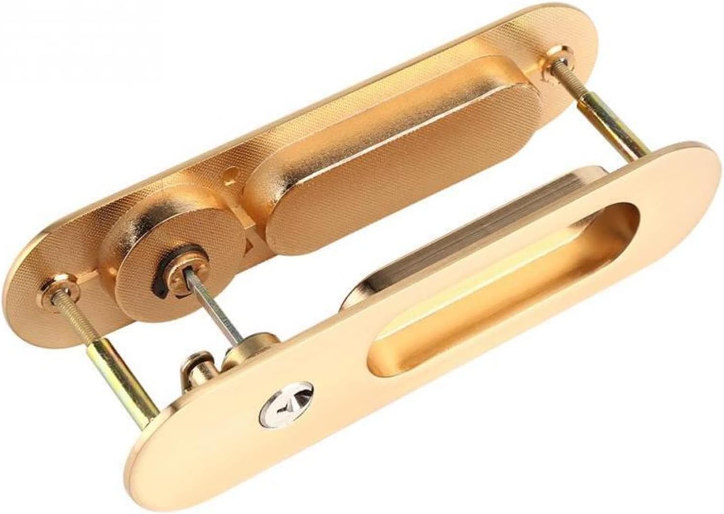 Door Handle Sliding Door Lock Handle Anti-Theft with Keys for Barn Wood Furniture Hardware Door Latch Lock for Double Doors