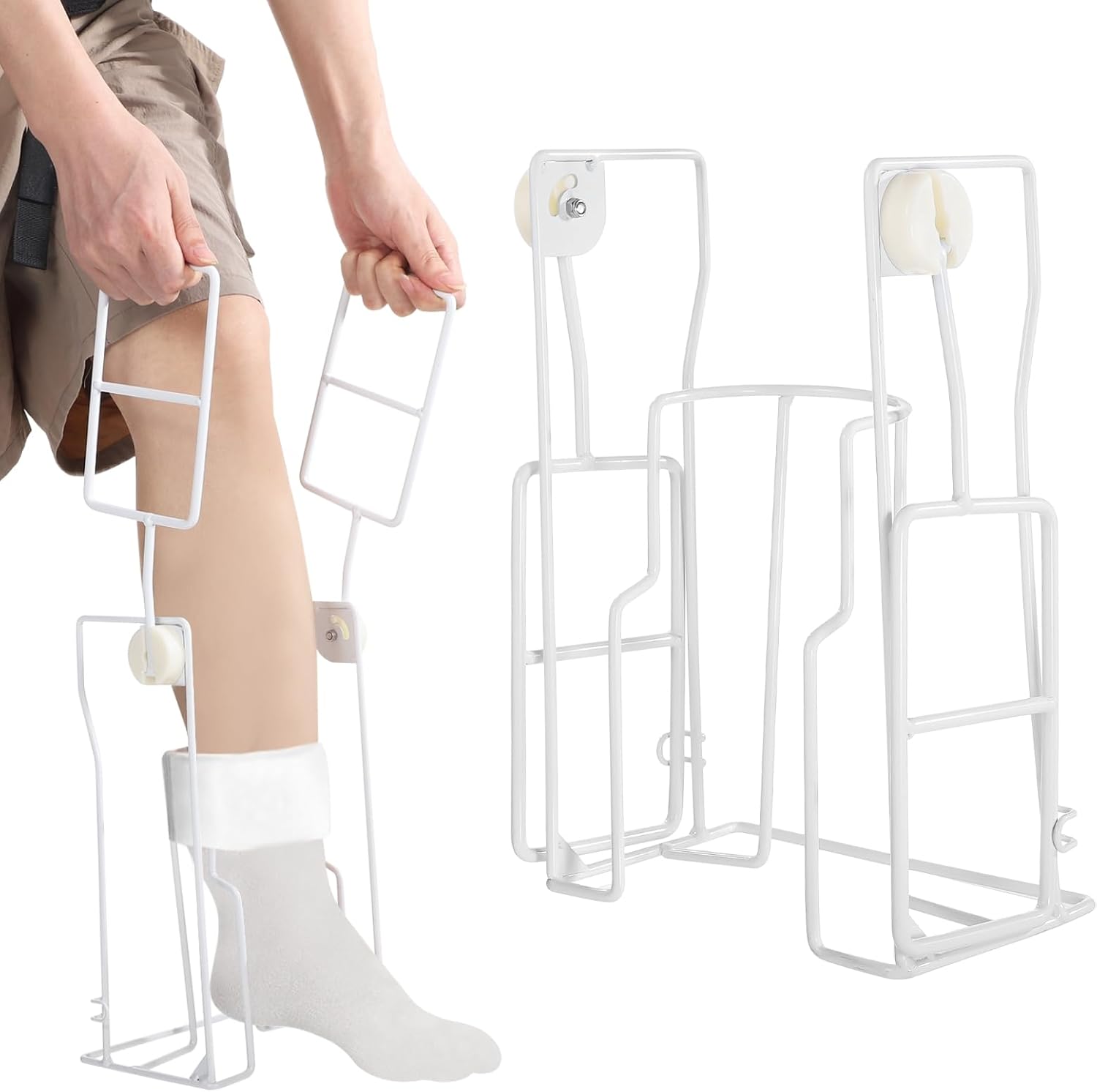 Dressing Aid for Socks, Foldable, 16-Inch Calf, Seniors, Easy to Use