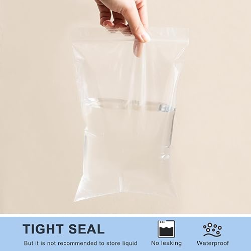 Vista 3 de joybest 5 X 7 Inch (1000 Pcs) Clear Plastic Bags, Reclosable Zipper Poly Bags with Resealable Zip Top Lock for Prints, Cards, Envelopes, Jewelry