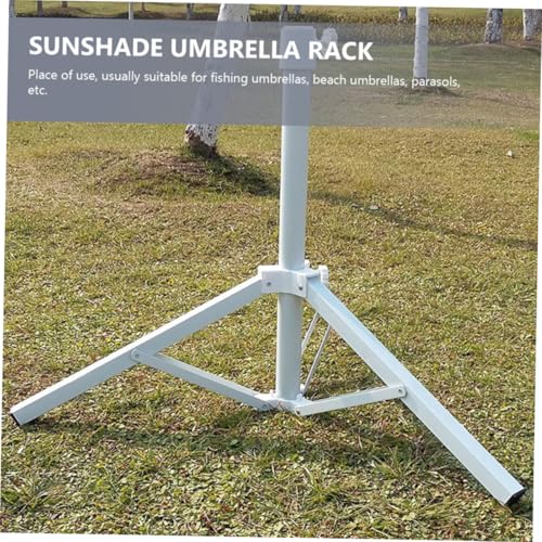 Support de parasol de terrasse stable avec base triangulaire et vis ajustable - 5