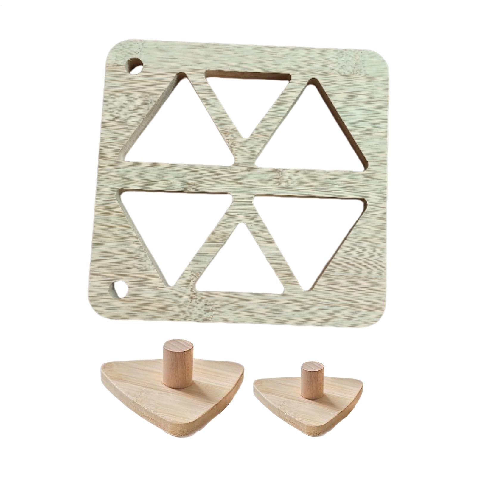 Wooden Triangle Onigiri Mold – Non-Stick Rice Shaper