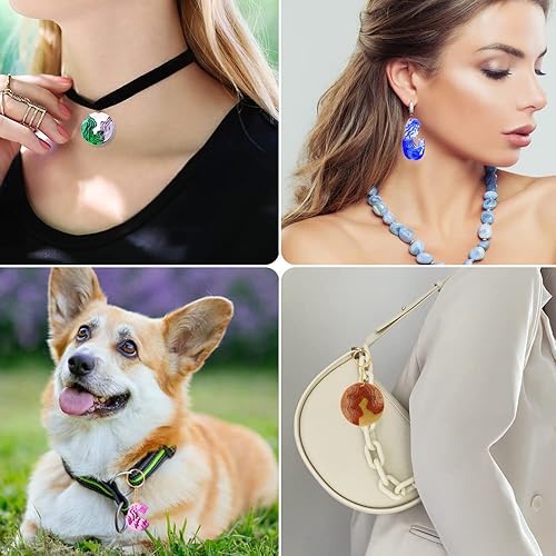 Miniatura 3 de SENHAI 7 moldes de resina para colgante de isla, moldes de silicona epoxi estilo océano para hacer manualidades, colgante, llavero, joyería