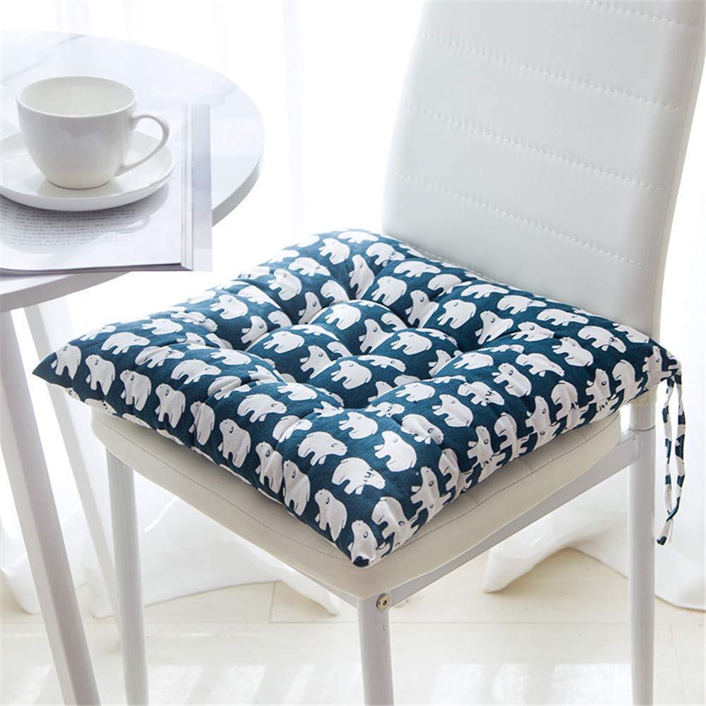 4er-Set Sitzkissen Kissen Stuhlkissen Auflage Sitzauflage 40x40 cm, Gartenstuhlkissen, Sitzauflage Garten, Balkon Terrasse (Platz,E)