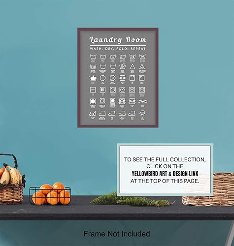 Miniatura 6 de Laundry Room Wall Art Print - Typography Home Decor - Makes a Thoughtful Gift for Women, Men- 8x10 Photo - Unframed