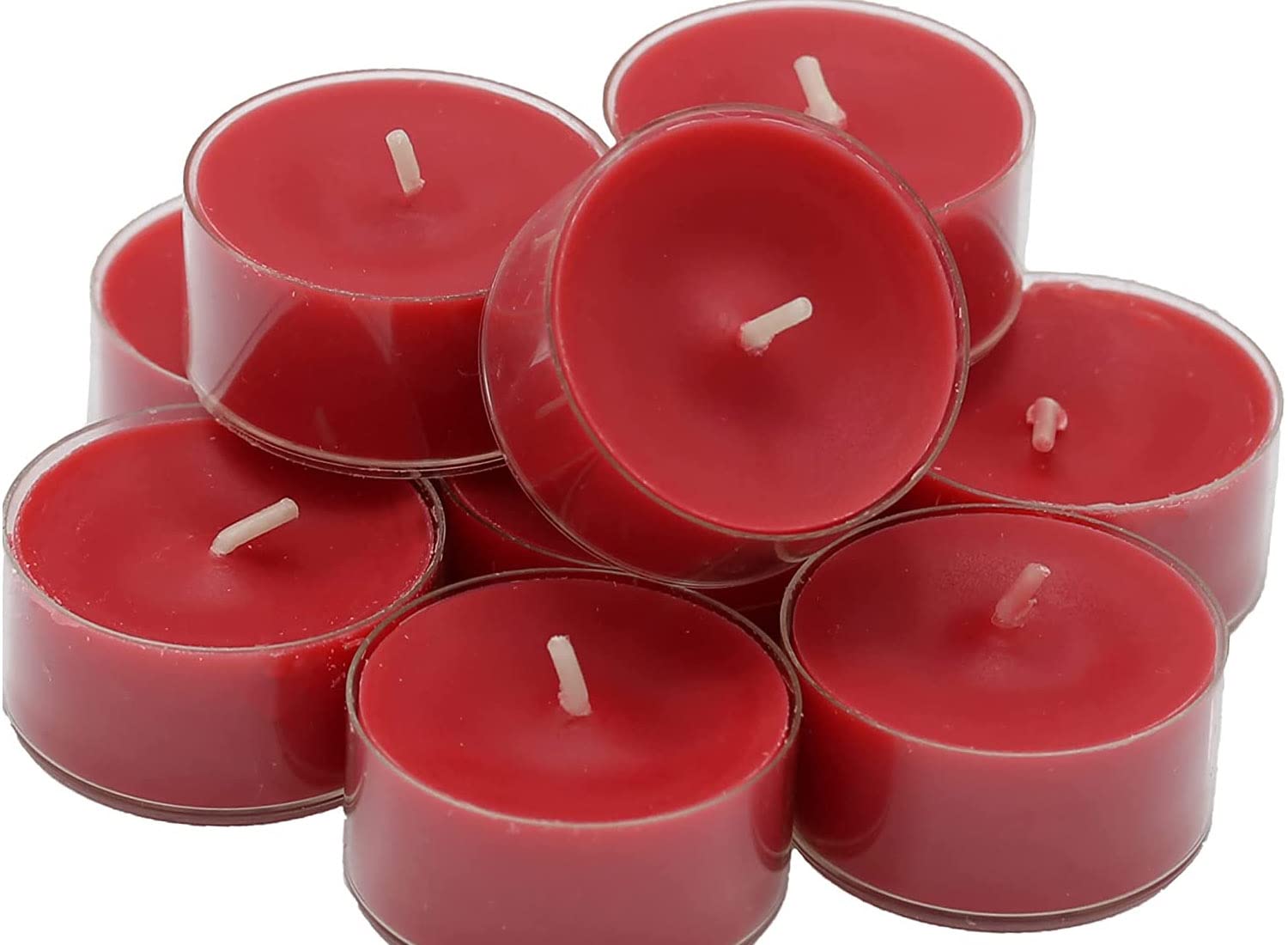ThirteenthAananda Scented Tea Lights Candles in Clear Cups Premium Long Burning Scented Tealight