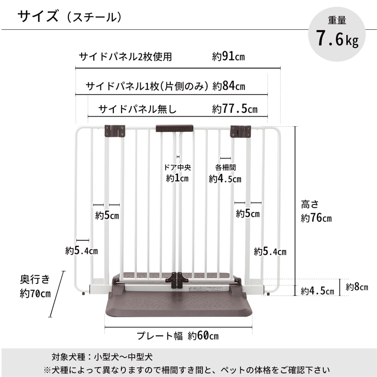 Amazon.co.jp: PETSELECT （ペットセレクト） ペットゲート おくだけ