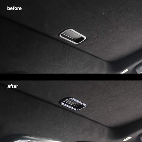 Miniatura 3 de Crosselec Cubierta de mango de techo solar de fibra de carbono para Dodge Charger 2011-2021