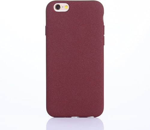 Cover iPhone 6S  Yunbaozi iPhone Case Custodia Peloso TPU Cover Cuoio Sentimento  Ultra Morbido   Sentire Macchia  Silicone Alta Qualit   iPhone 6 6S Rosso-viola