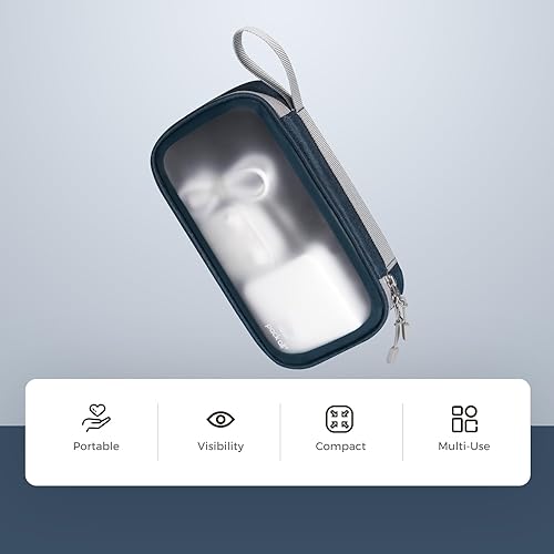 Miniatura 7 de pack all Organizador electrónico transparente, bolsa organizadora de cables de TPU, organizador de viaje de cable compacto para cables, cargadores,