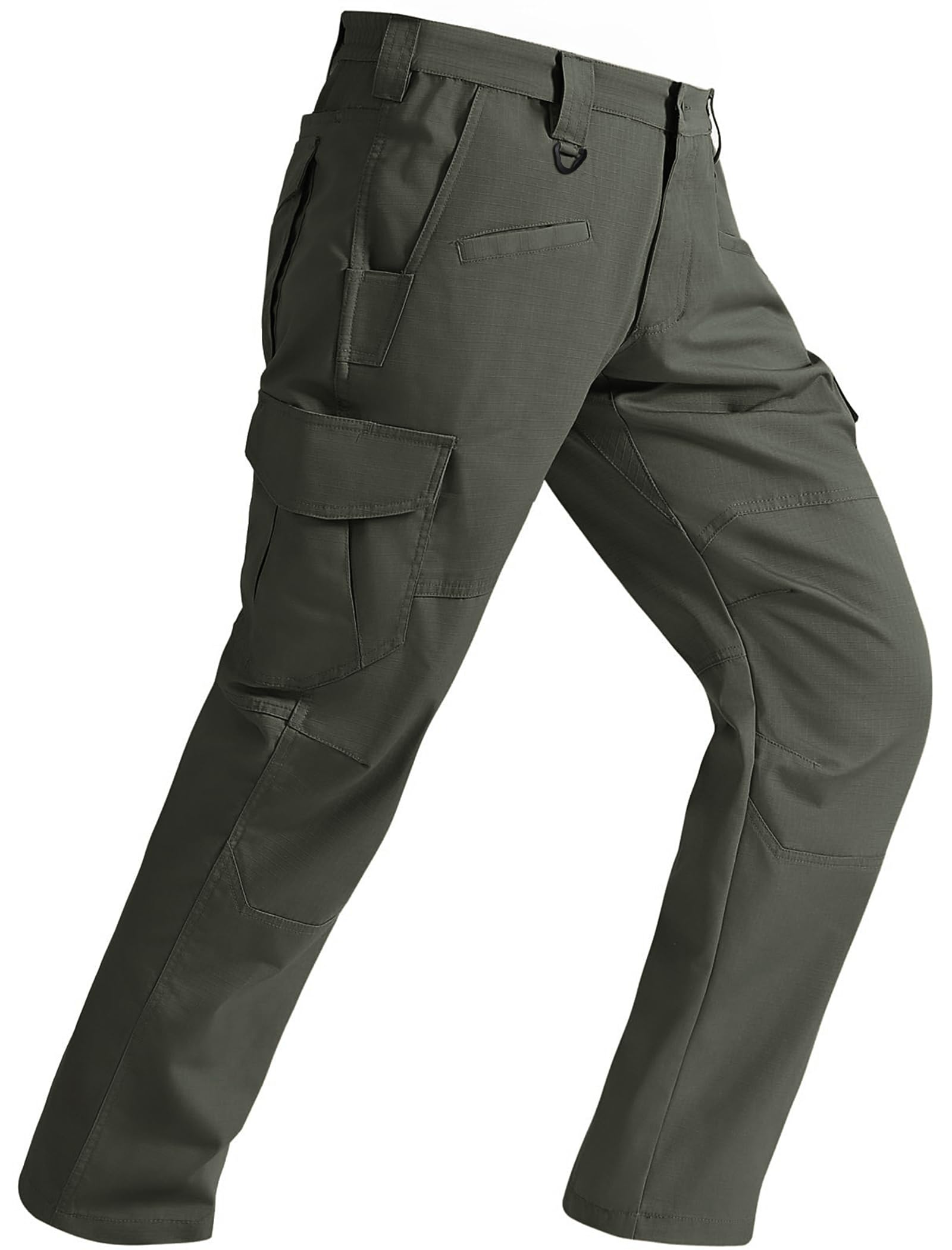 Elainone Cargohose Herren Arbeitshose Männer Stretch Outdoor Wanderhose Wasserdicht Ripstop mit 10 Taschen