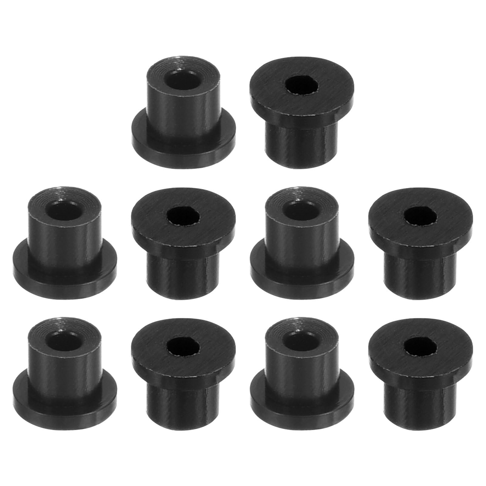 Kravonix 38Pcs Rubber Grommet 3mm Drill Hole, 1.5mm ID Hole Black Silicone Hole Plug Gasket for Machinery, Automotive and Wiring Applications