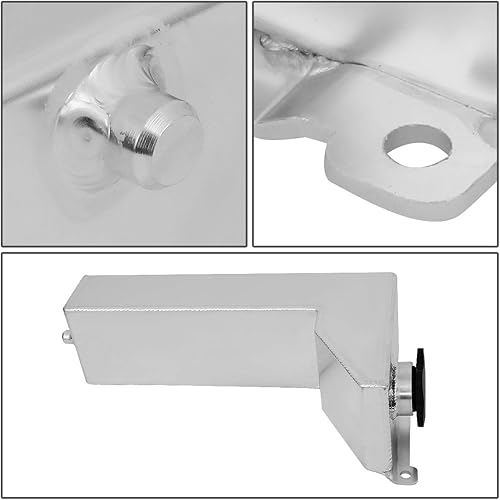 Miniatura 5 de Auto Dynasty Depósito de tanque de desbordamiento de expansión de refrigerante de radiador de aluminio compatible con Subaru Impreza WRX y STI