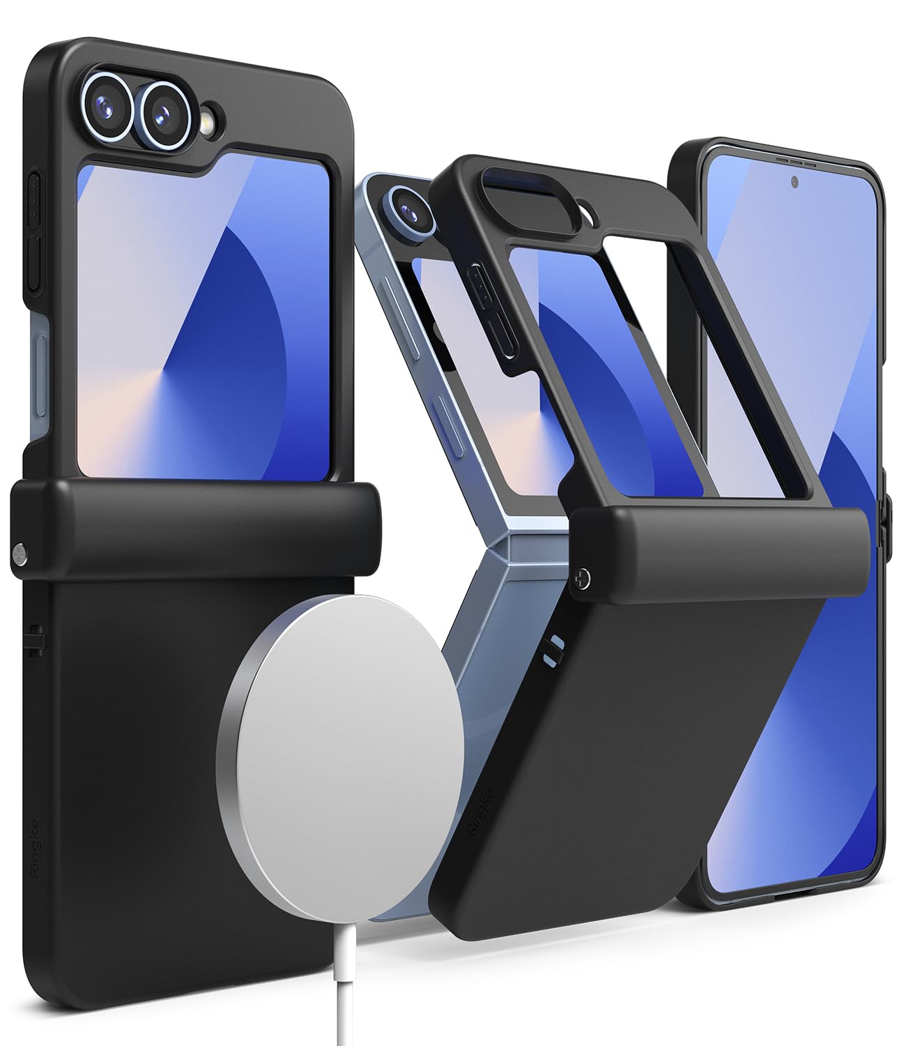 Ringke Slim Hinge [Compatible with MagSafe] Designed for Samsung Galaxy Z Flip 7 FE Case and Z Flip 6 Case, Hinge Protection Anti-Yellowing Protective