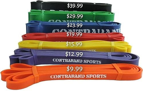 Miniatura 12 de 7419 - Bandas de resistencia, bandas para levantar pesas, bandas para levantamiento de potencia, bandas de resistencia pull up y bandas de #0 Naranja