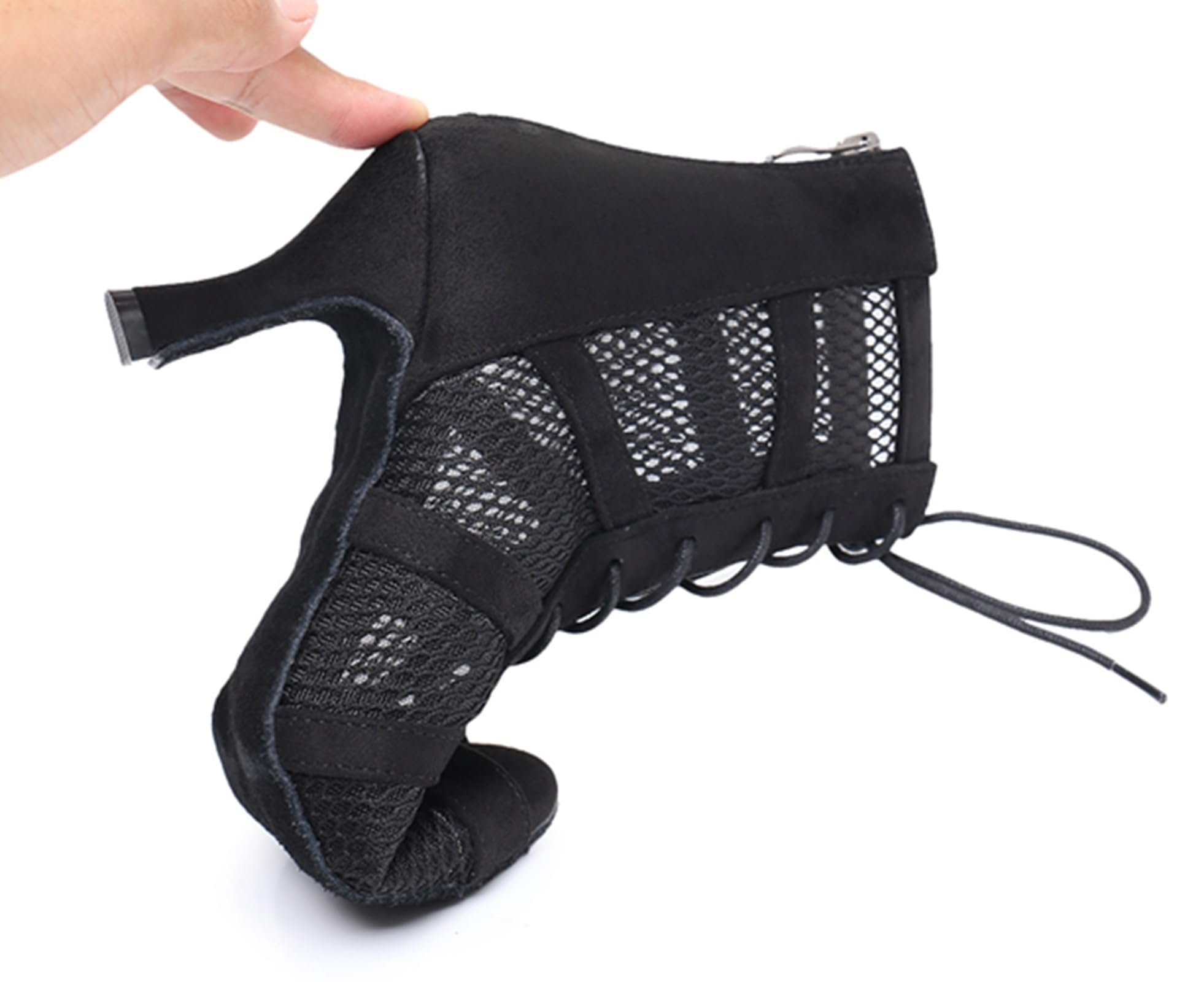 Damen Ballroom Tanzschuhe Hoher Absatz Latein Abend Stiefel