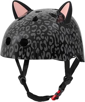 Kids Bike Helmet for Girls 3-5/5-8/8-14, Adjustable Helmet with DIY Cat Ears, Cute Toddler Youth Helmets for Skateboard Scooter Cycling Roller Skating