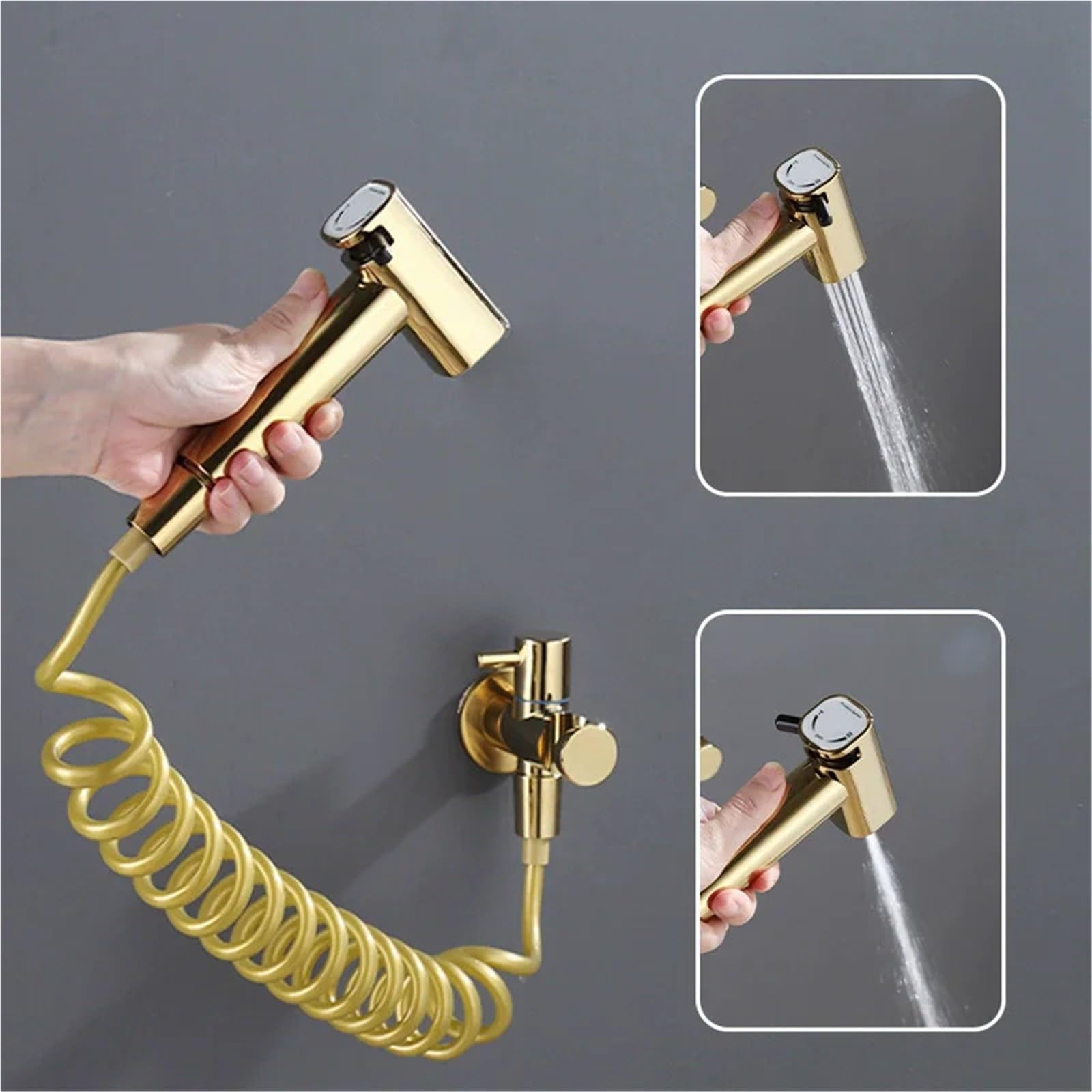 Doccetta per Bidet Set spruzzatore for bidet portatile grigio