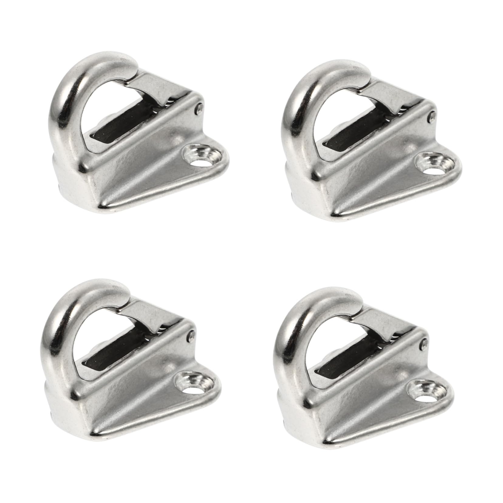 NAMOARLY Boat Hook Set 4pcs Marine Grade Stainless Steel Hooks Boat Cleats Versatile Yacht Accessories