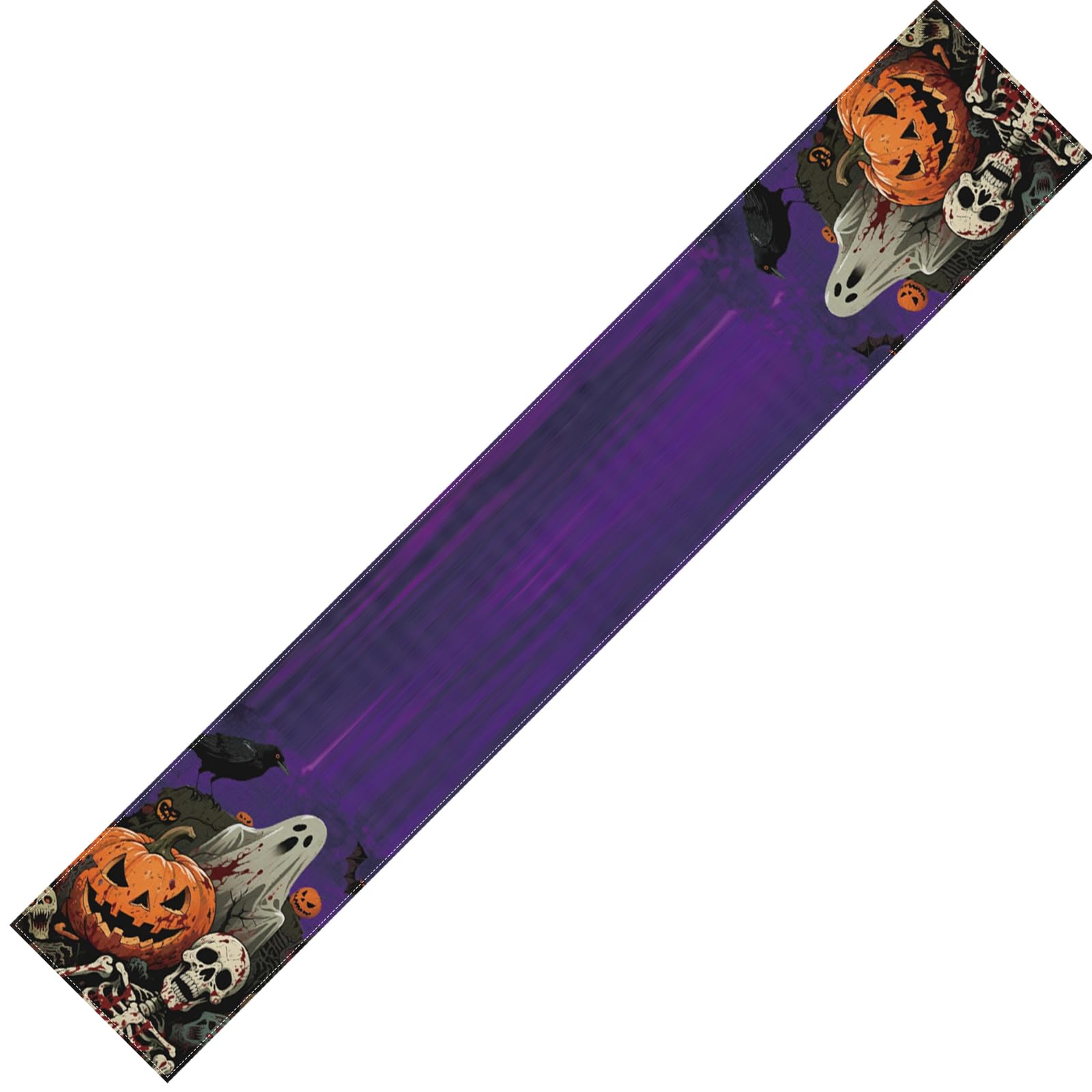 Xjdzineq Horror Party Table Cover Halloweens Decorations Pumpkin Specters Patterns Waterproof Fabric Dining Centerpiece Runner Halloween Party Decorations Halloween Centerpieces for Tables