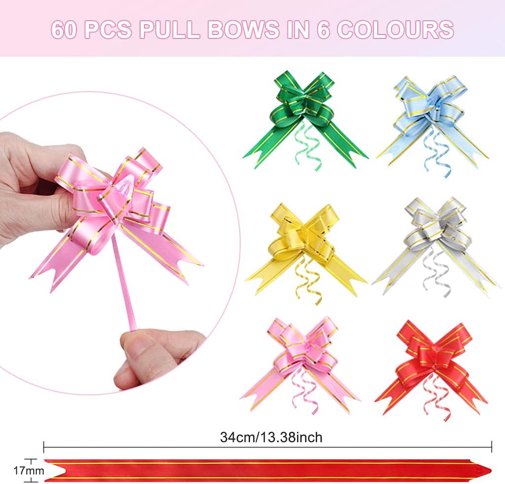 XYGK 30 Pcs Large Clear Cellophane Bags, Party Gift Treat Bags with 60 Pull Bows - Image 4