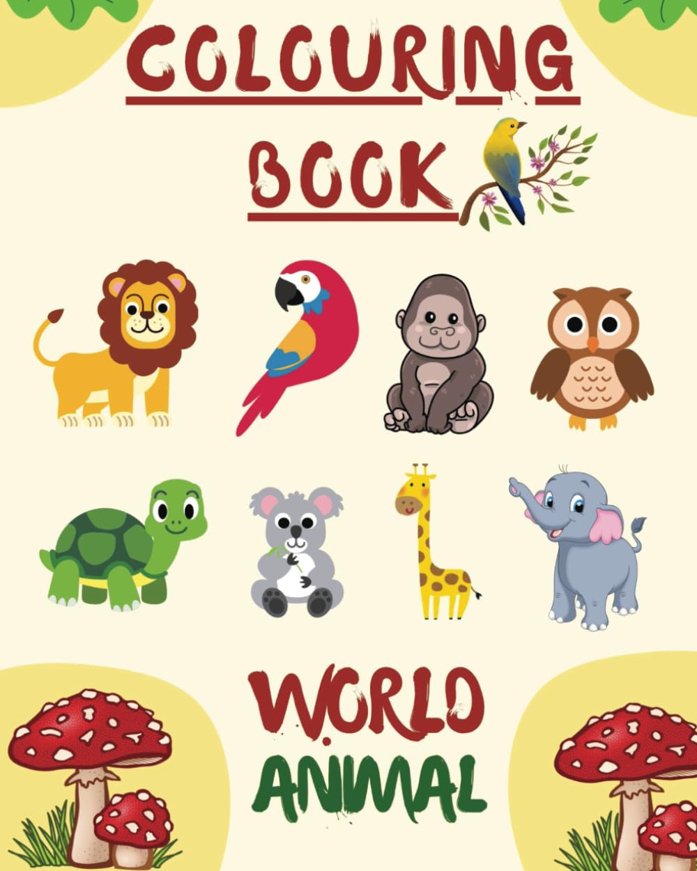 Children Colour Book: Animal World (Children's Books)