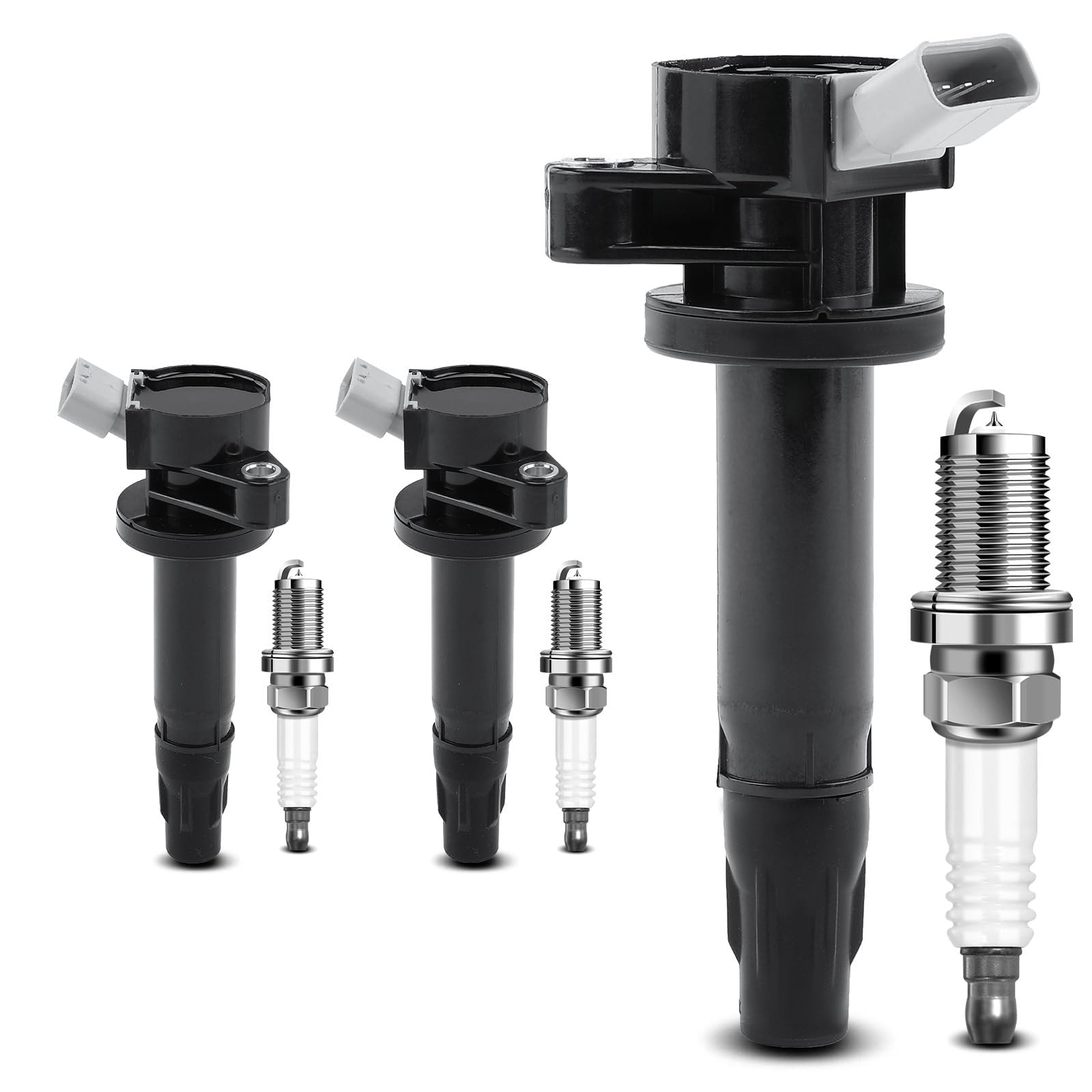 Frankberg 3 bobine di accensione + 3 candele 19500B2040 | Compatibile con: 23:07 PN, Aygo B1, C1 PM PN, Yaris P13, Aygo Box/Hatchback B1, Yaris P9