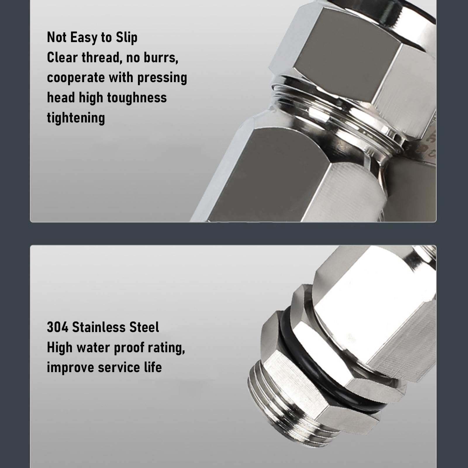 Pressacavo 1/2 NPT 304 In Acciaio Inossidabile IP66 Resistente All'acqua Cavo Antistrappo Cavo Armato Connettore per Veicoli Dispositivi Marini