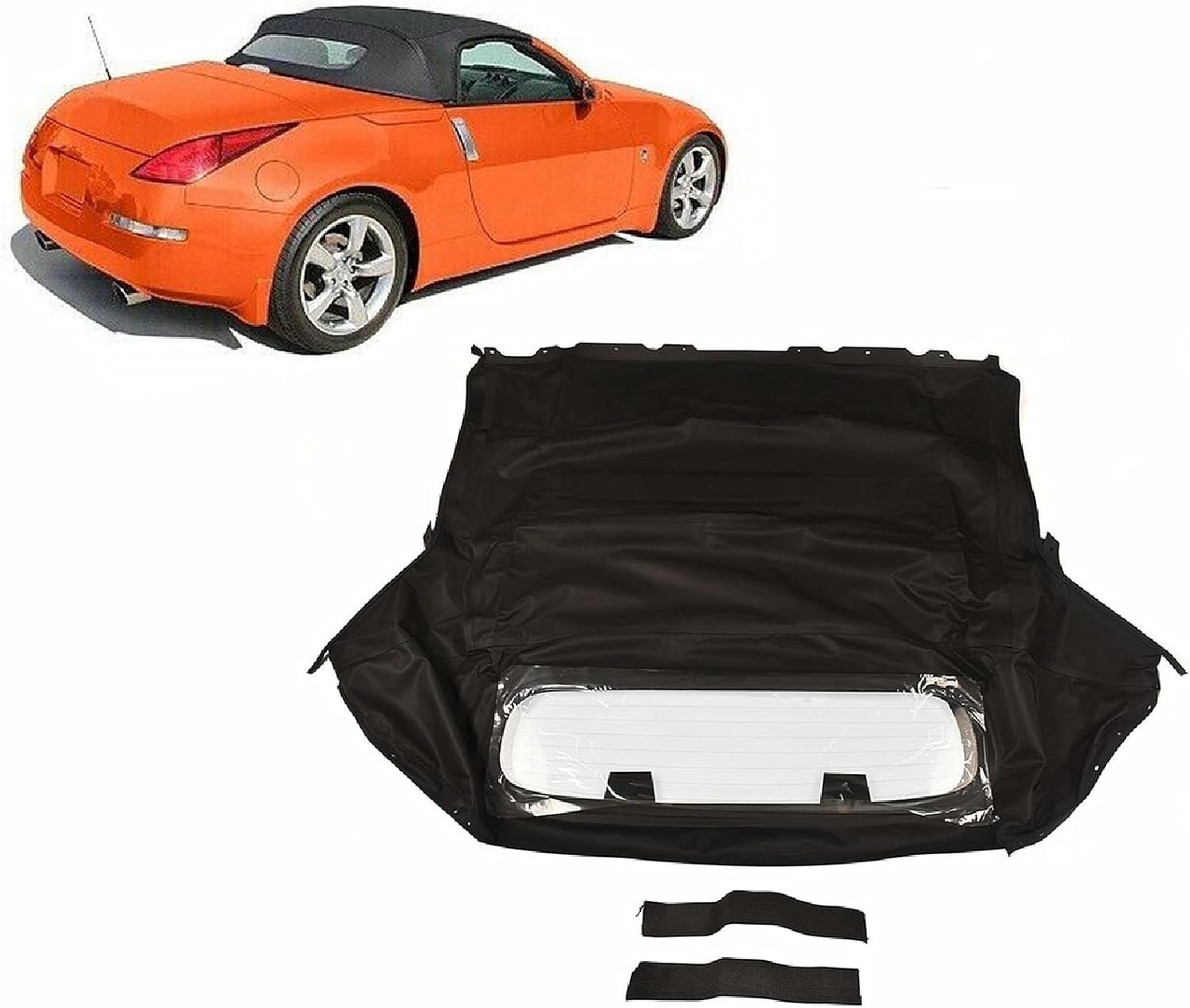 Woosphy Convertible Soft Top & Heated Glass window Black