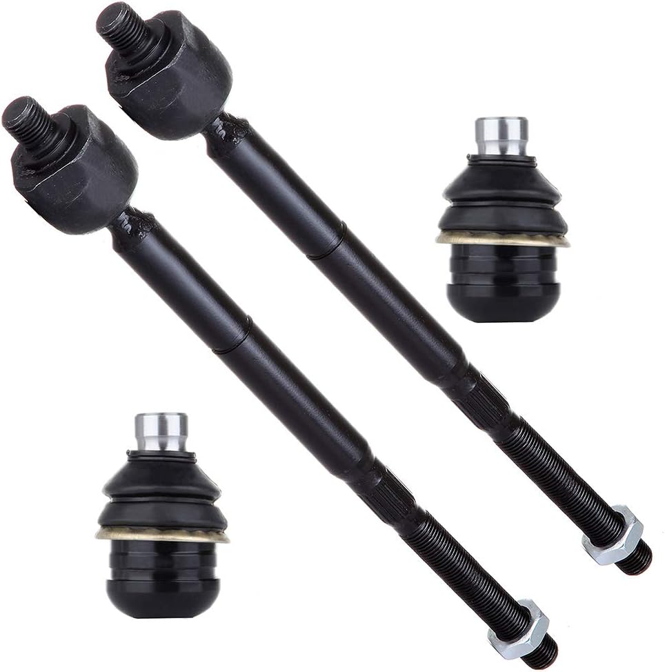 SCITOO 4-PC SET Suspension Kit For Dodge Caliber For Jeep Compass Patriot Inner Tie Rod End,Lower Ball Joint