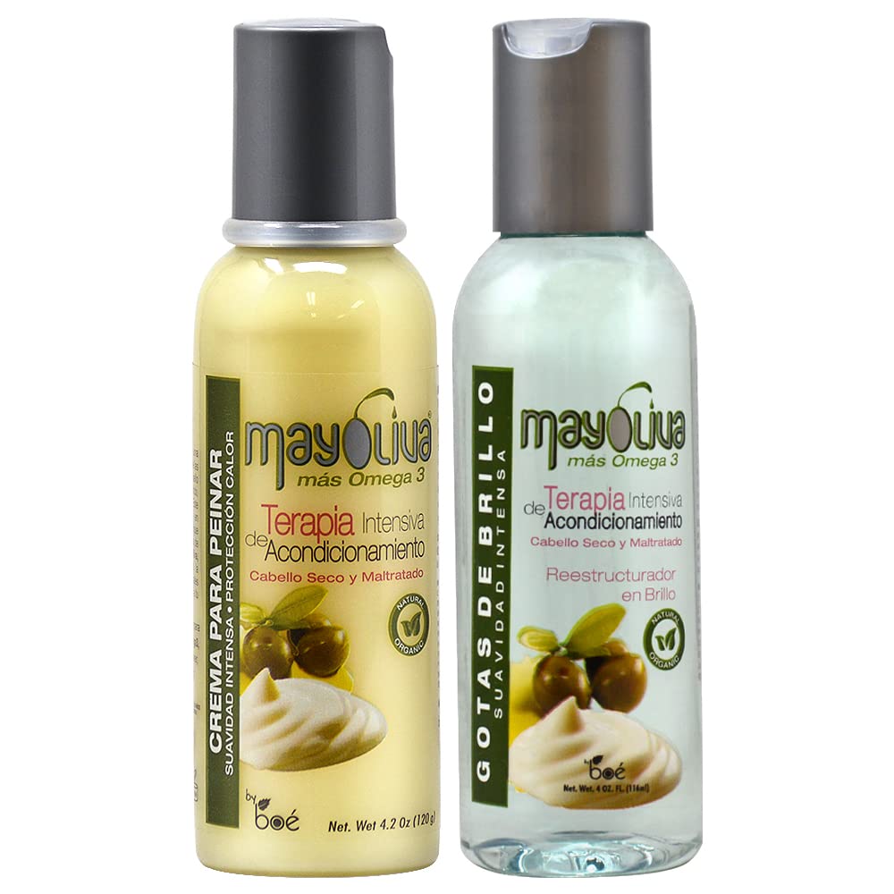 Boe Mayoliva Leave in Crema 4oz + Mayoliva Gotas 4oz