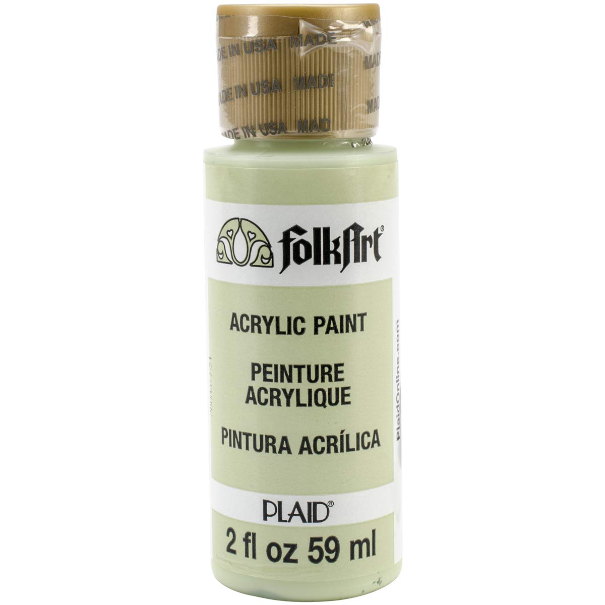 Folkart Acrylic Paint 2oz-Soft Apple