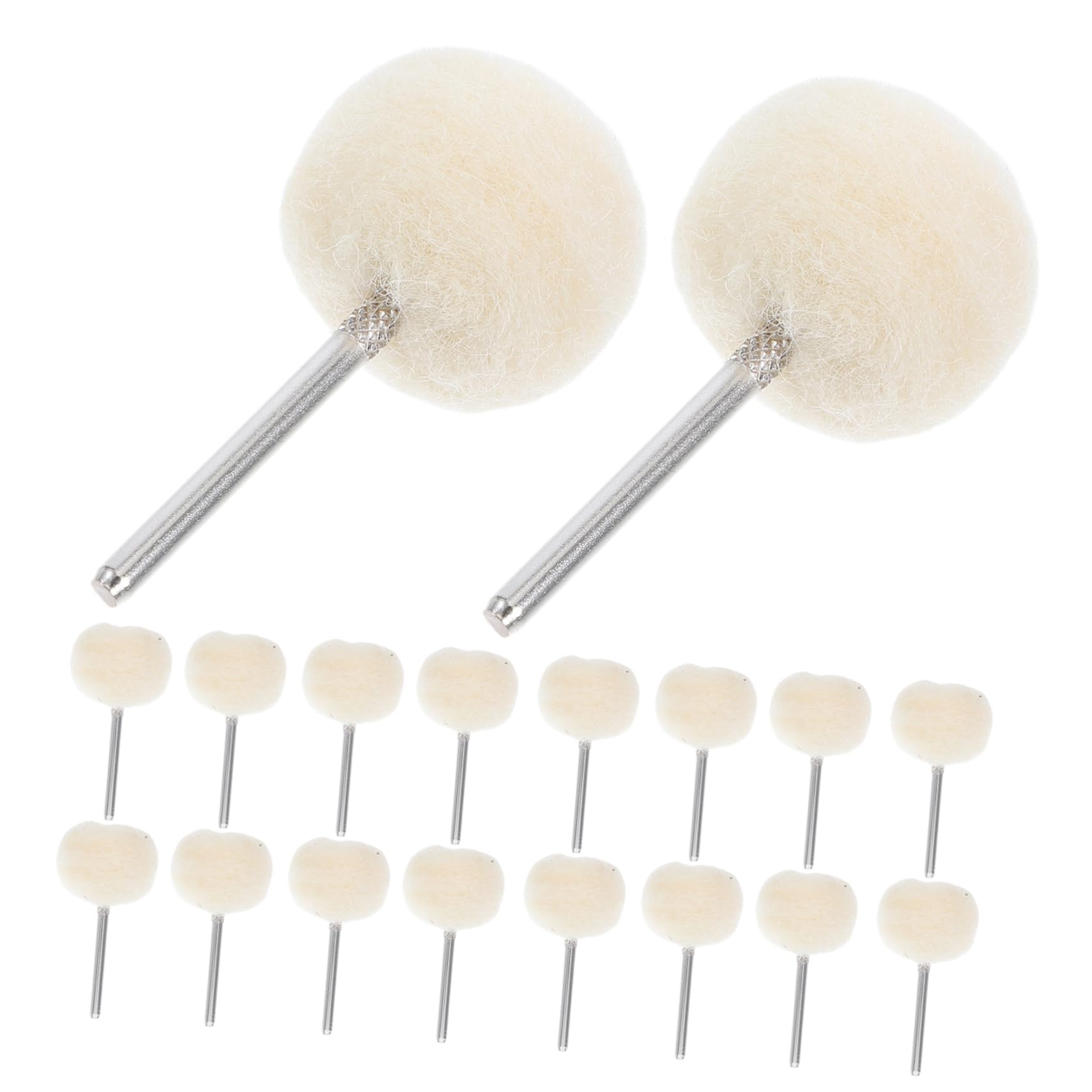 Alipis 20 Pcs Wool Buffing Polishing Pads for Wood Carving Multifunctional Cleaning Brushes for Jewelry Polishing and Restoration and Easy to Use Drill Attachment