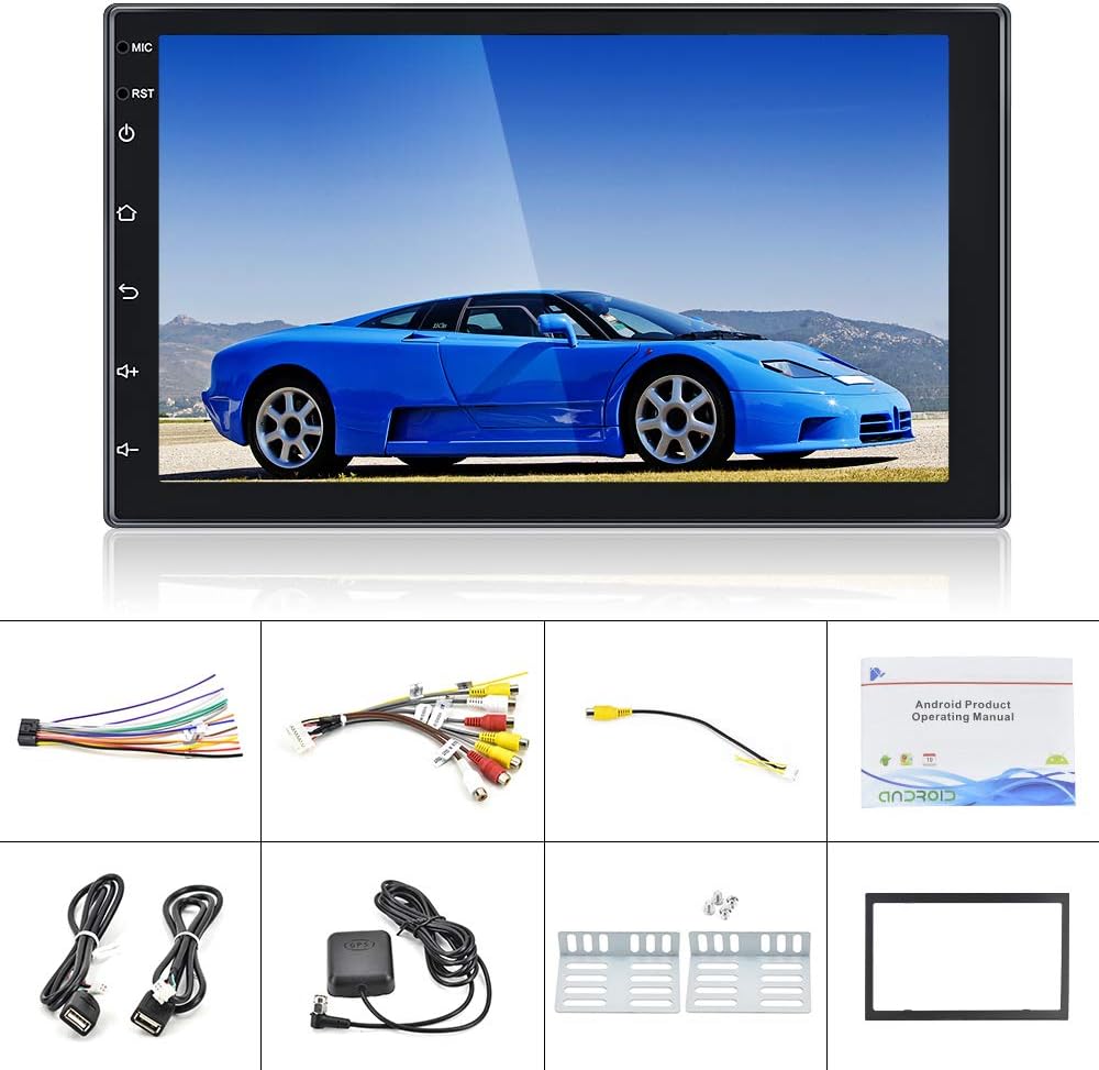 Exclusive Special Android Double din 7 inch in-Dash GPS Navigation System car Stereo Radio Receiver HD Touch Screen WiFi Bluetooth FM Audio Player Support DVR/Backup Camera Input & Mirror Link for iOS/Android Phones Get Special Price Android Double din 7 inch in-Dash GPS Navigation System car Stereo Radio Receiver HD Touch Screen WiFi Bluetooth FM Audio Player Support DVR/Backup Camera Input & Mirror Link for iOS/Android Phones