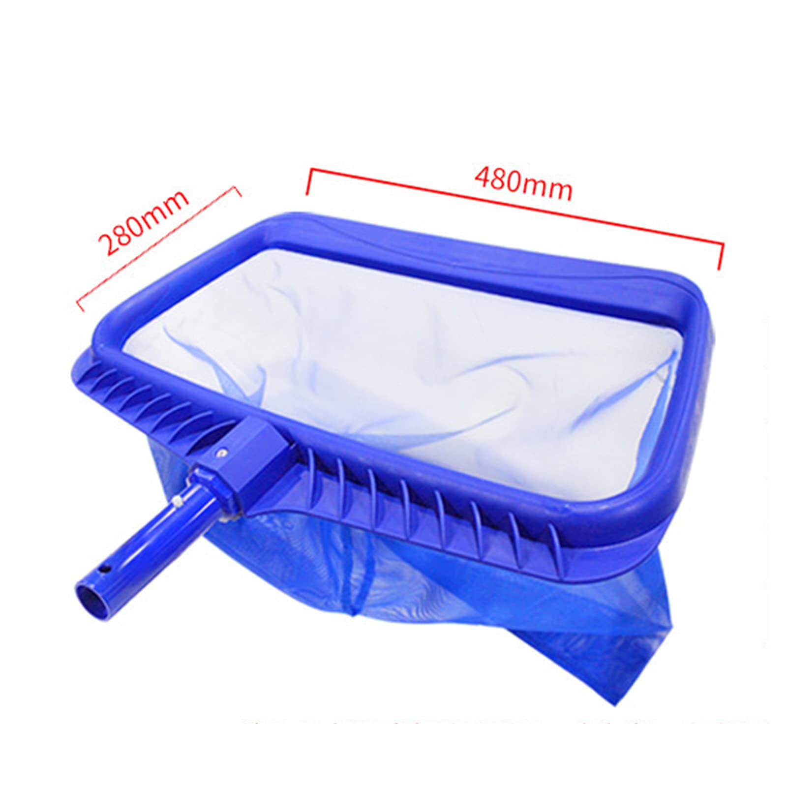 sunyu Red de Piscina, Skimmer de Hojas para Piscina Profesional, con Malla Fina y Marco Robusto, para Piscinas Recogehojas Fondo Superficie, Azul