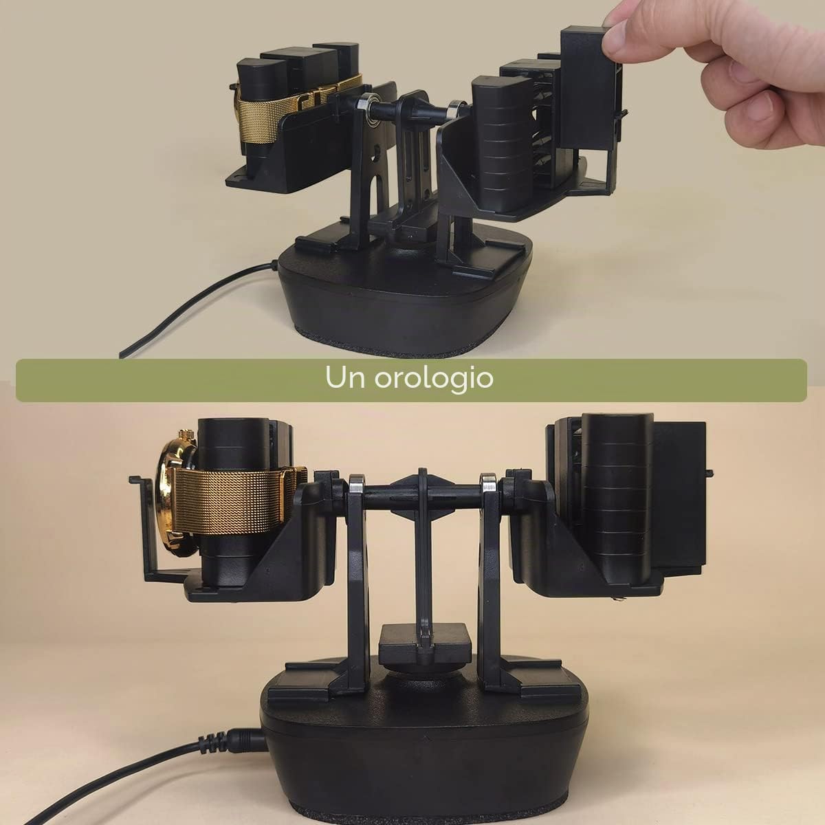 Orologio Winder per orologi automatici, Supporto singolo e doppio Spinner, Orologio automatico Turner, Dispositivo rotante