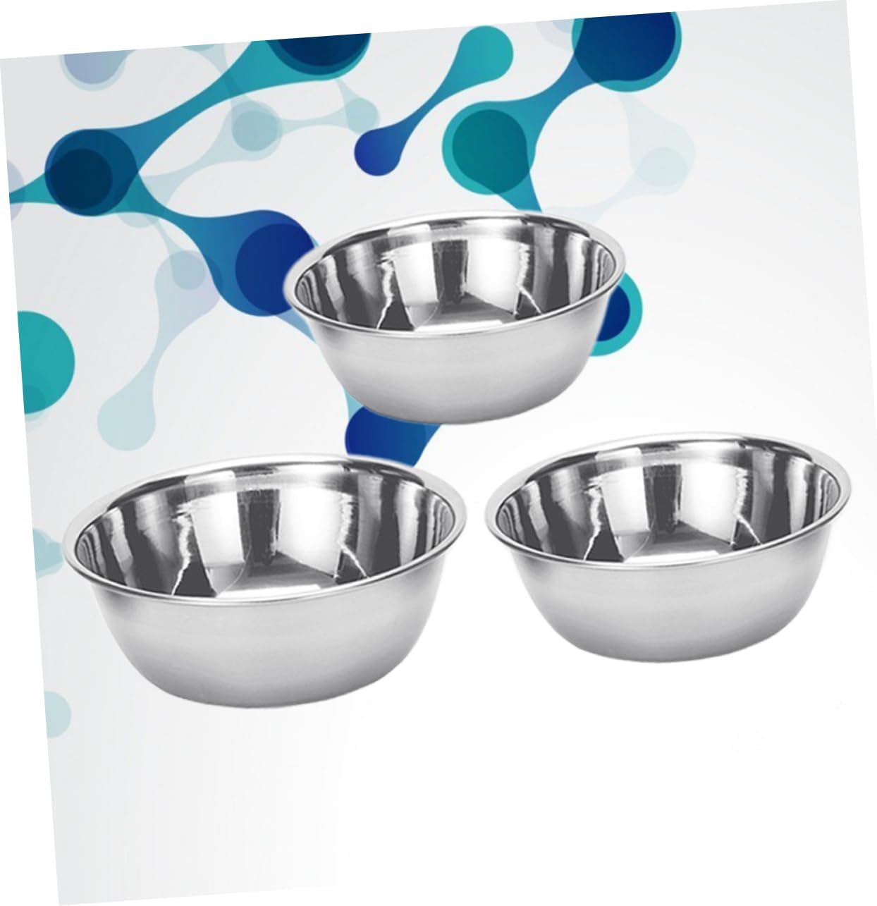 Outanaya 3pcs Stainless Steel Multipurpose Bowls Medicine and Iodine Bowls for Home Salon and Lab Use Easy to Clean