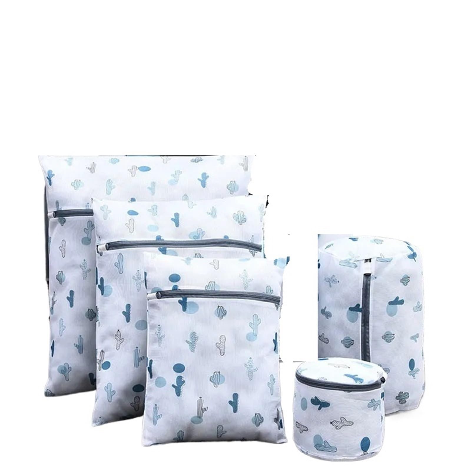 Laundry Bag Thick Laundry Bags In Washing Machine Net Underwear Bra Mesh Bag Not Deformed 5 Pieces Set Printing Bust Wash(A)