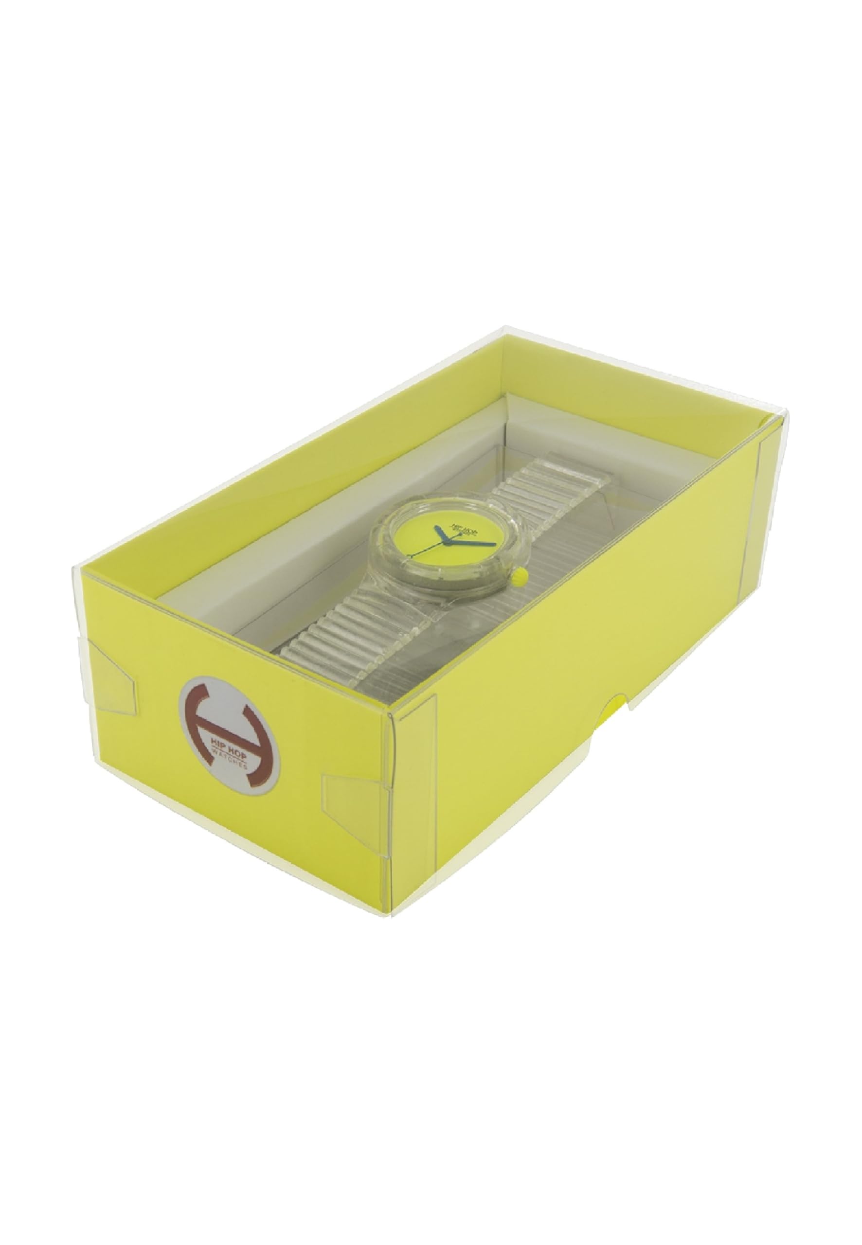 HIP HOP Orologio Donna, Bracciale in Silicone, Cassa 35 cm