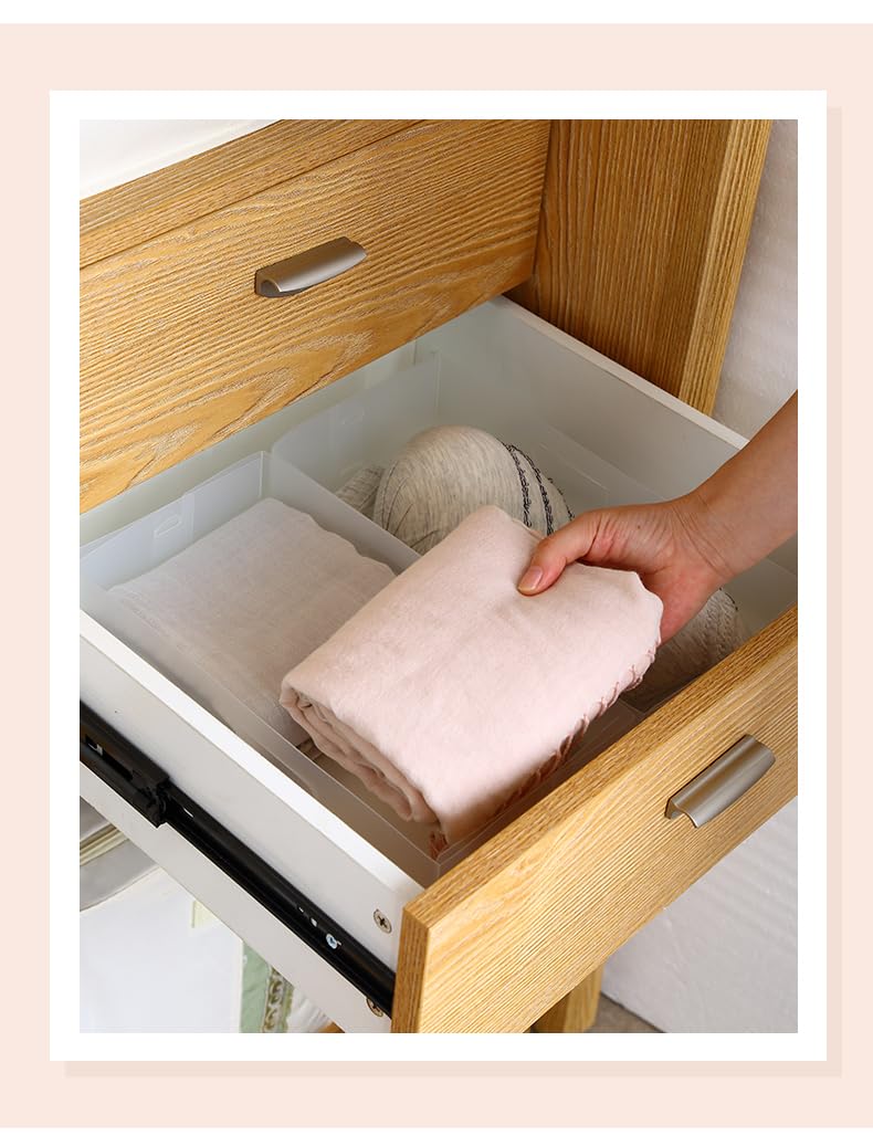 YBM Home armario/cajón Divisor de almacenamiento plegables, organizador, cubo cesta contenedores basura para ropa interior, calcetines, sujetador, medias, bufandas,