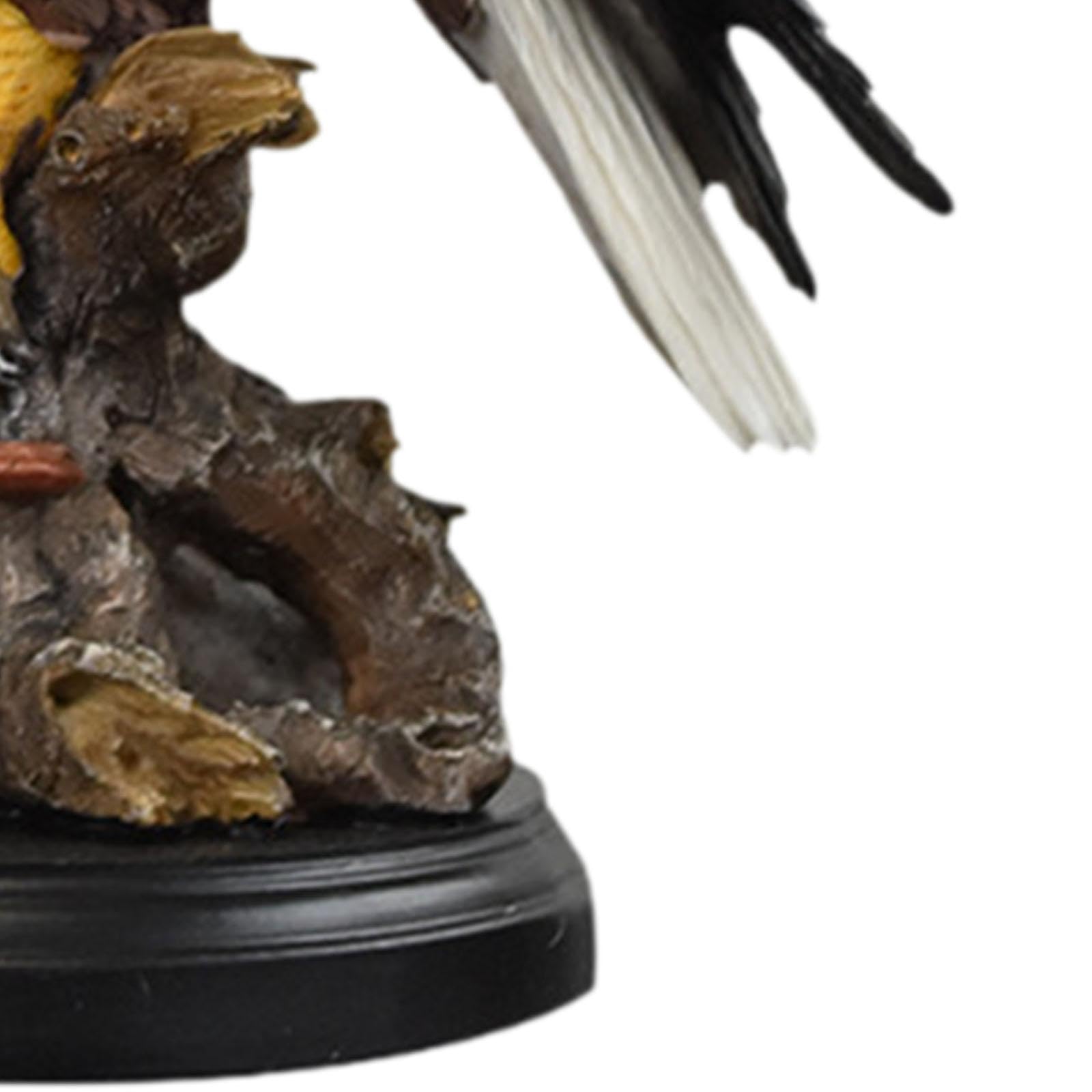 Figurine de Bureau Aigle Statue de Collection Décoration Moderne Oiseau Sculpture En Résine à Exposer dans Un Club, Un Jardin, Une Chambre, Un Hôtel O, 16x16cmx33cm