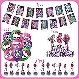 Zoom IMG-1 44pcs monster birthday decoration supplies