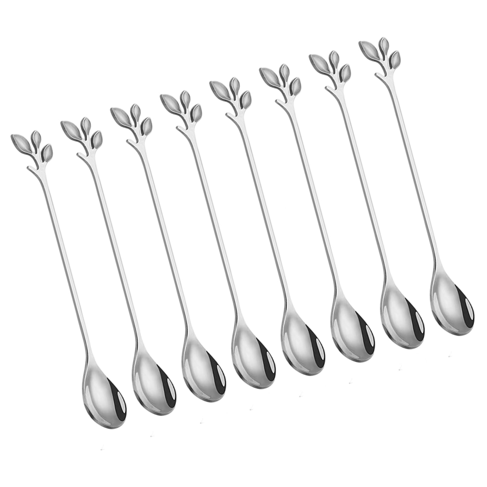 Yhplxyuus Sturdy Nonrust Steel Leaves Design Stirring Spoon for Stirring Coffee Honeys and Dessert in Kitchen Applications Kitchen Utensils