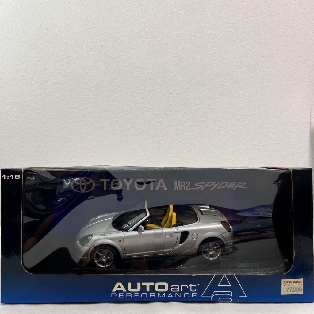 Amazon | AUTOart 1/18 ミニカー MR2 SPYDER 2000年 RHD SILVER オート 