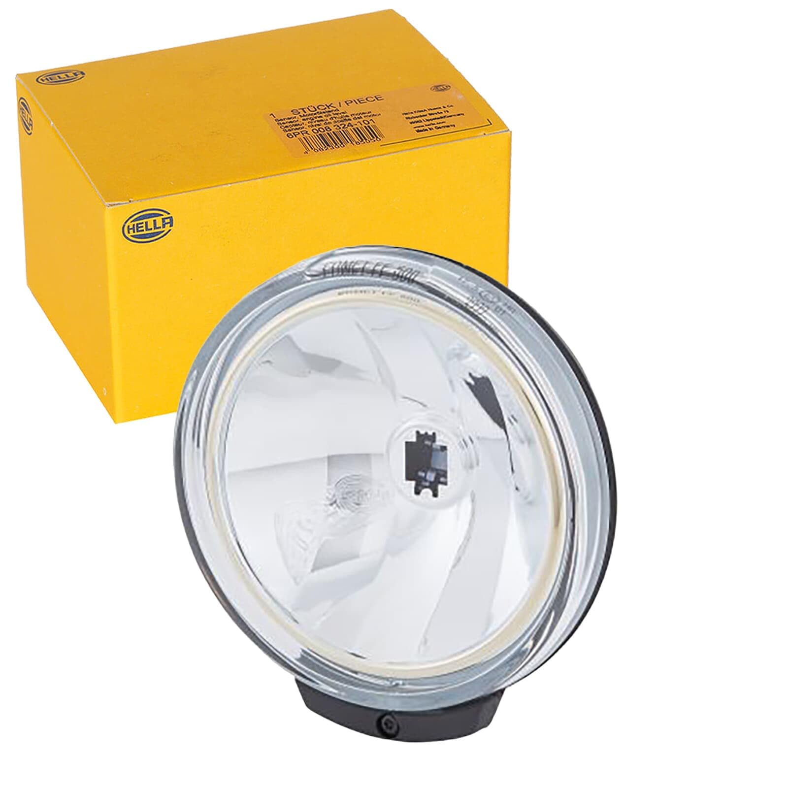HELLA 1F6 010 952-011 Halogène/Ff-Projecteur Longue Portée - Comet Ff 500 - 12V - Rond - Chiffre De Référence: 12.5 - Vissé - Disperseur Limpide - Couleur Du Voyant: Limpide - Gauche/Droite
