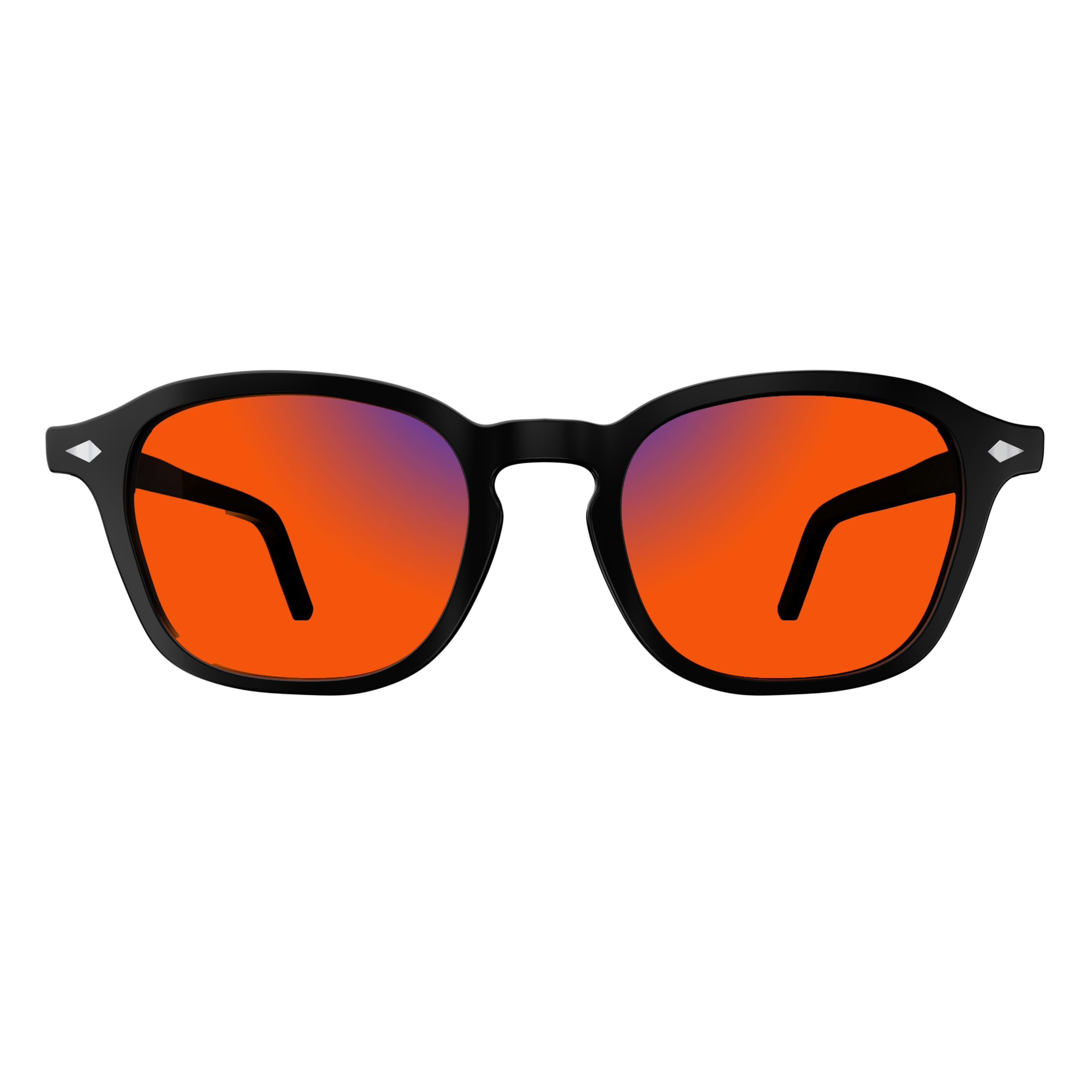 Nest- gen Jet Black Amber Tinted Glasses – 100% Blue Light & UV Blocking, Anti-Reflective Coating | Sleep Enhancing Glasses for Coders, Gamers, Night Owls | Eye Strain & Light Sensitivity Relief