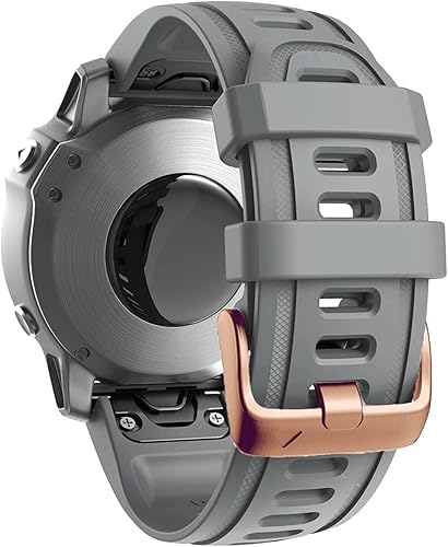 Miniatura 3 de Correa de reloj QuickFit con hebilla dorada, 0.78 pulgadas, impermeable, de liberación rápida, fácil ajuste, para Garmin Fenix 7S 6S ProZafiro,