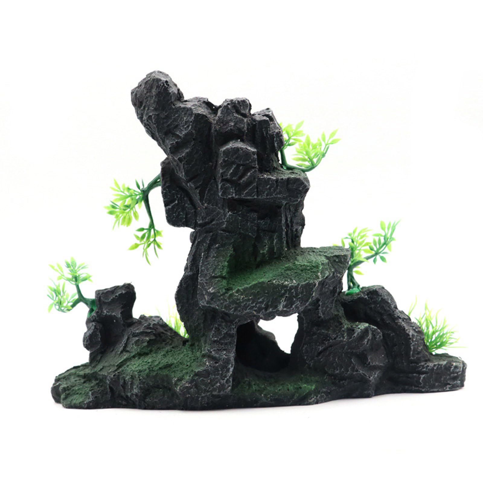 Krajobraz górski do akwarium, terrarium, krewetek, ziół - duże ozdoby