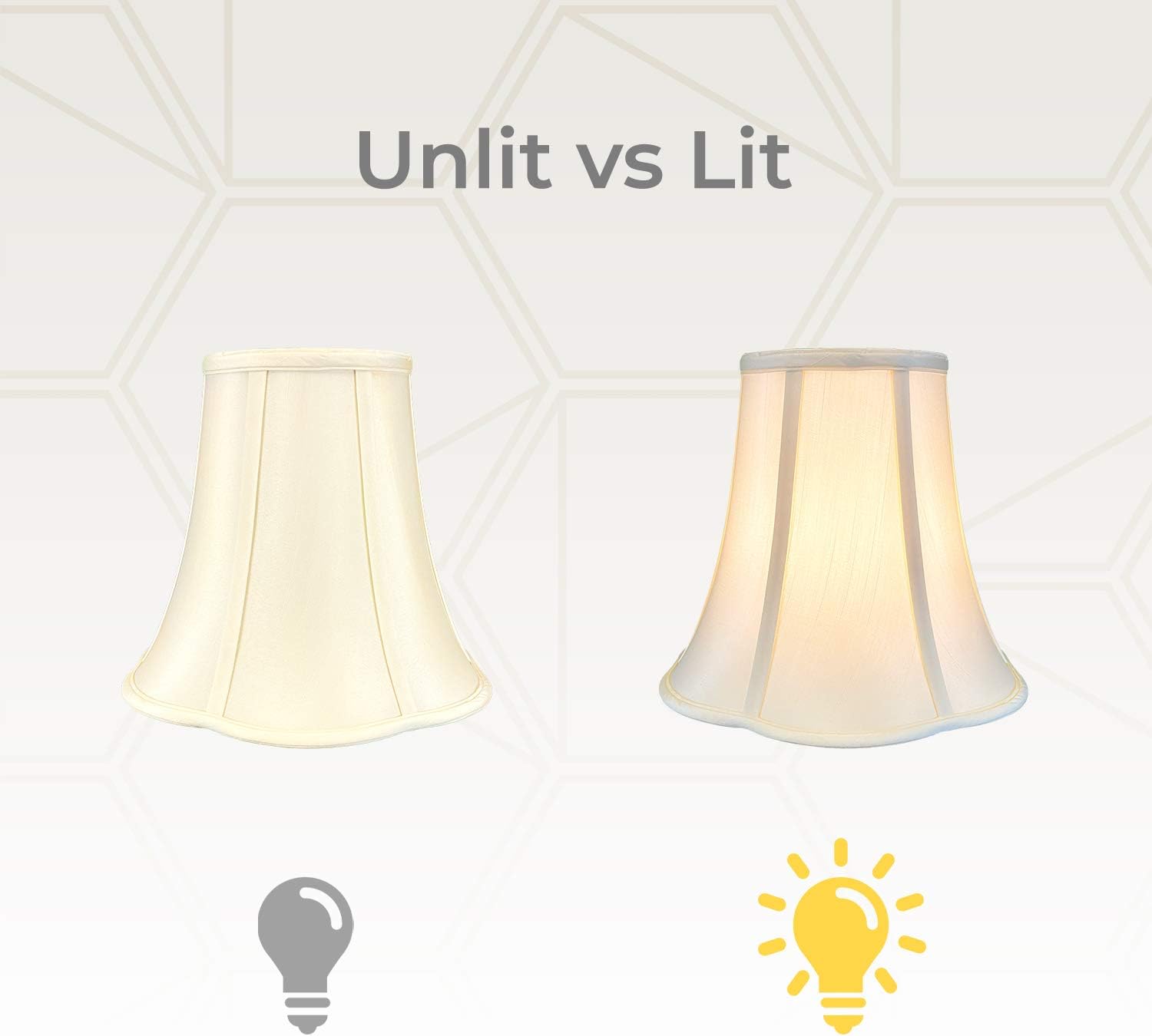 Blасk Frіdау - 60% оƒƒ Royal Designs Flare Bottom Outside Corner Scallop Bell Lamp Shade, Eggshell, 5 x 13 x 8.75