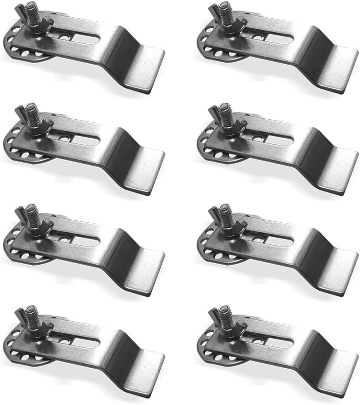 BeaBuy Undermount Sink Clips Epoxy Sink Clip Brackets for Kitchen Bathroom Undercounter Sink(8