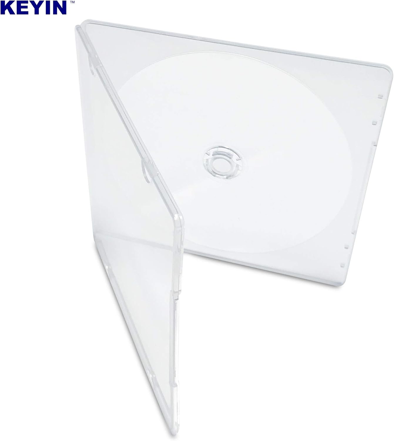 Slim Single Clear PP Poly CD Case, 100-Pack